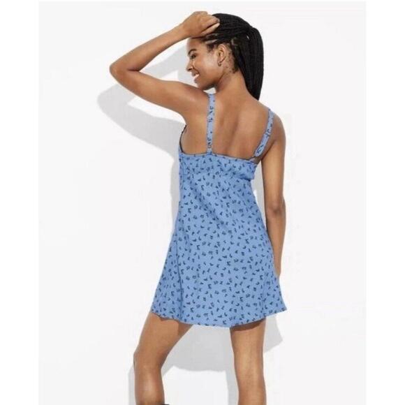 Wild Fable Blue Flower Short Slip Dress Size XXS - Picture 2 of 11